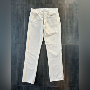 Agolde Cream Straight-Leg Jeans (NWOT)